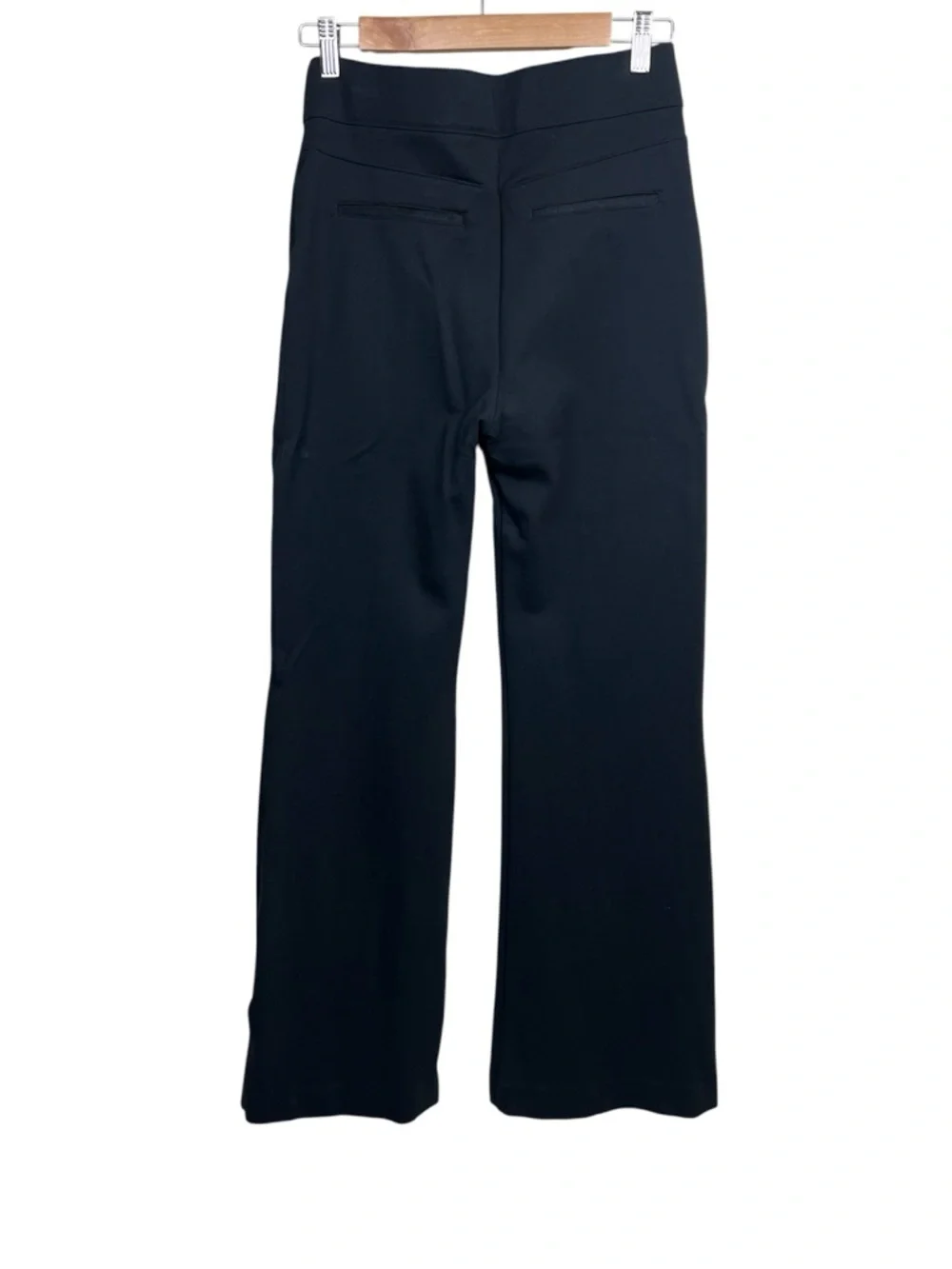 Spanx Ponte Flare Pants M High Rise Black Pull On Medium Stretchy Travel - Picture 5 of 11